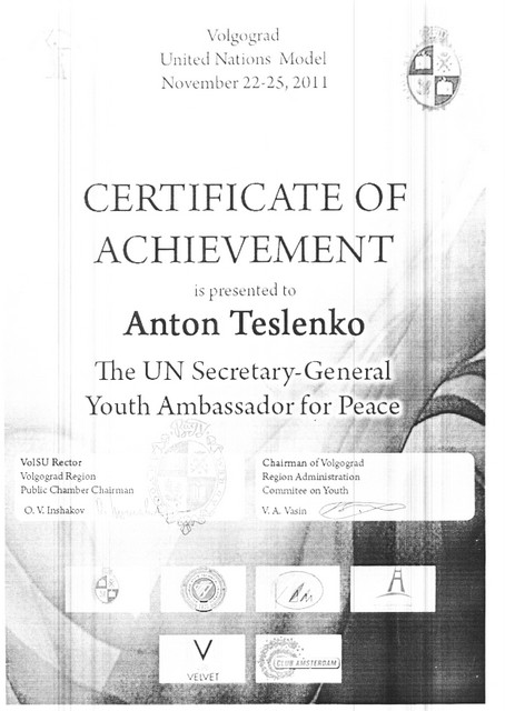 Volgograd United Nations Model Teslenko